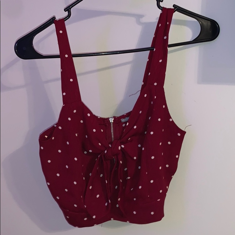 Poke a dot crop top